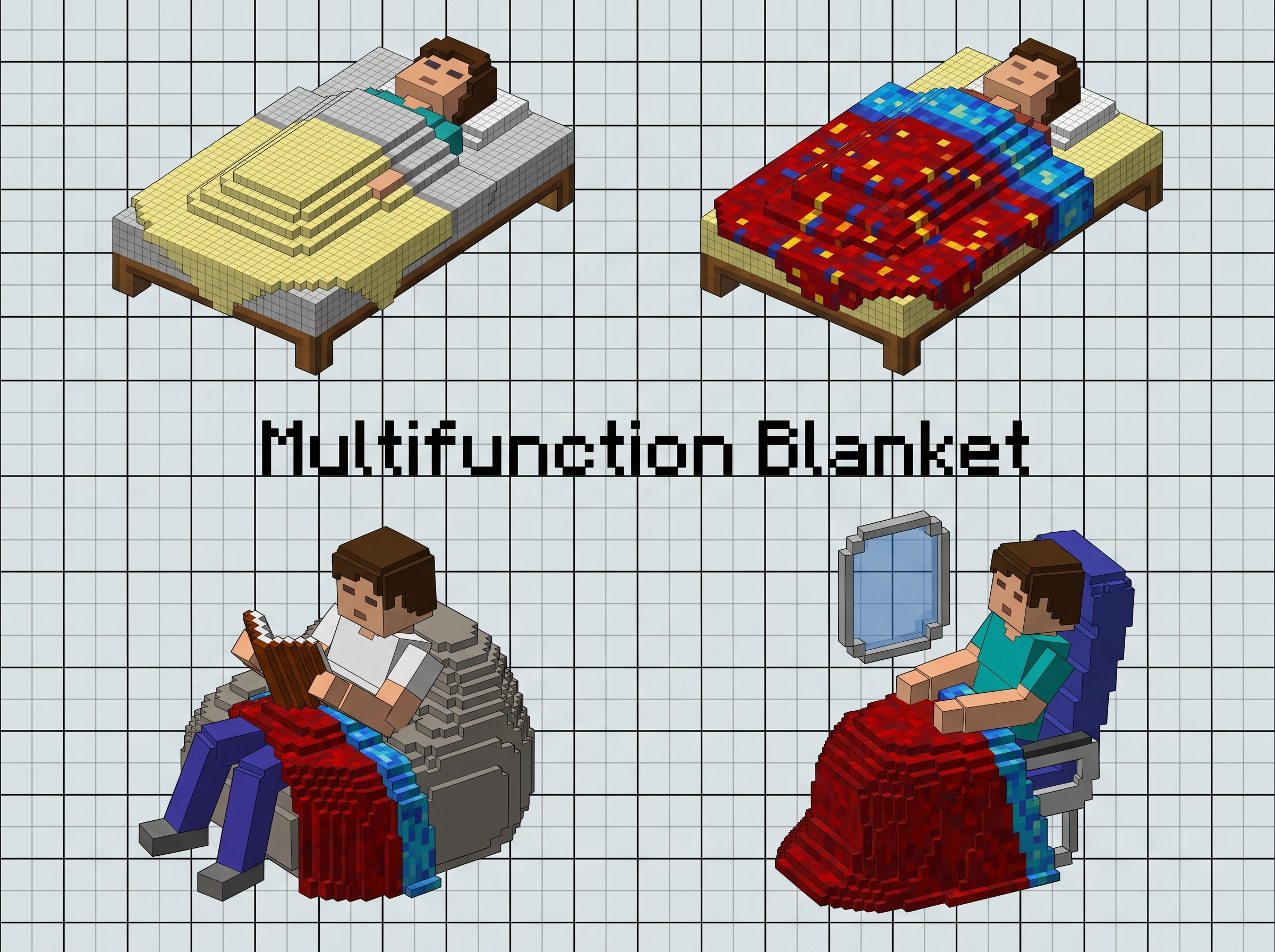 Skin de cama pixelart